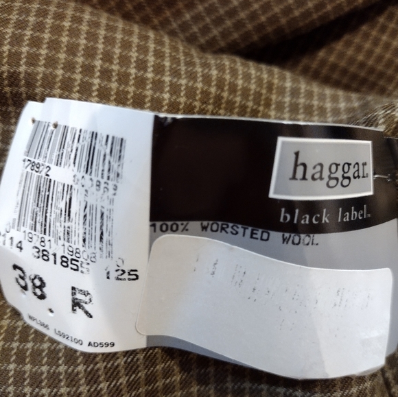 Haggar Black Label NWT Worsted Wool Three Button Blazer - Picture 6 of 8